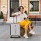 Валіза Wenger Amplix Hardside Carry-On, мала, з відсіком для н/б 16", полікарбонат, TSA, 4 колеса, розширення, USB, сріблястий