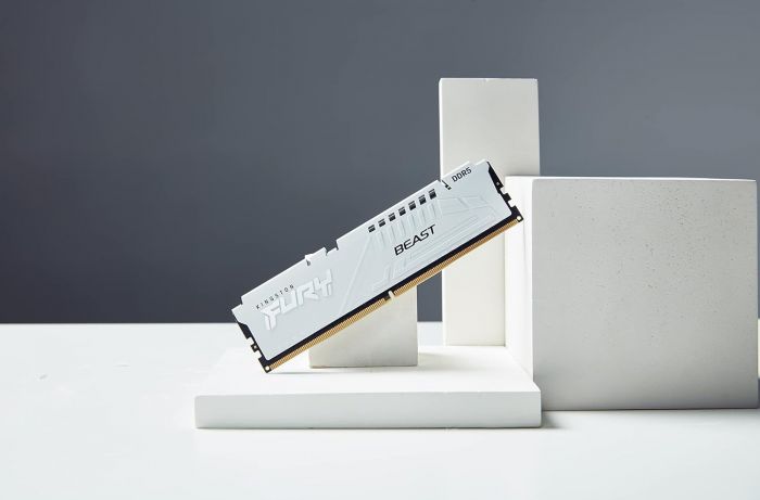 Пам'ять ПК Kingston DDR5 64GB KIT (32GBx2) 5600  FURY Beast Білий