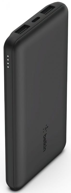 Акумулятор портативний літій-іонний Power Bank Belkin 10000мА·год, 15Вт, 2хUSB-A/USB-C, чорний