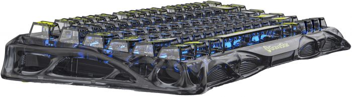 Клавіатура механічна GravaStar Mercury K1 Lite 80keys, GravaStar x BSUN Grey, BT/WL/USB, чорний