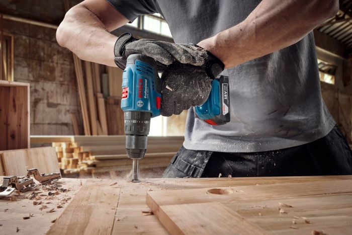 Шурупокрут-дриль ударний акумуляторний Bosch Professional GSB 183-LI 18В 2х2А·год 21-56Нм 374-1815об/хв кейс 1.2кг