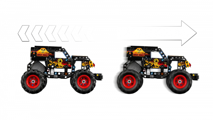Конструктор LEGO Technic  Monster Jam™ Grave Digger™ Вогонь і лід