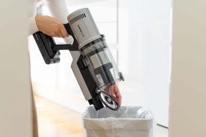 Пилосос Gorenje бездротовий, 60Вт, конт пил -0.6л, автон. робота до 50хв, HEPA, 2 в 1, підсвічування, індикатор, щітка- електротурбо, сірий