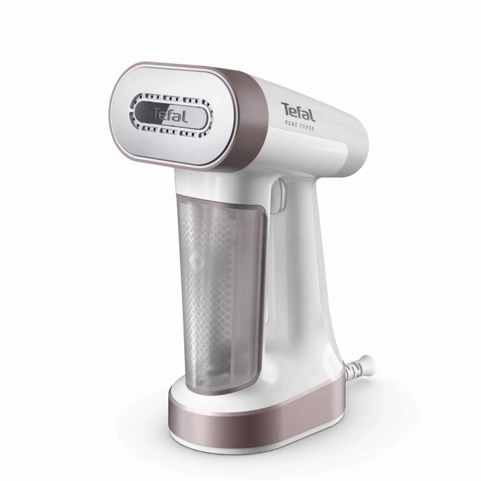 Відпарювач Tefal компактний Pure Force 2в1, 1800Вт, 180мл, постійна пара - 35гр, керам. підошва, білий