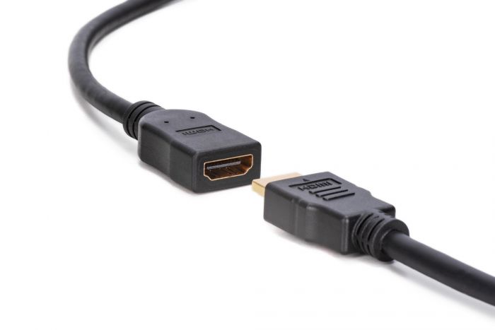 Кабель DIGITUS HDMI High speed + Ethernet (AM/AF) 2.0м, чорний