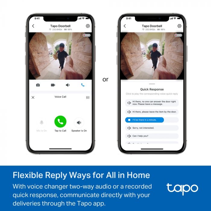 Розумний відеодзвоник з акумулятором TP-LINK Tapo D235