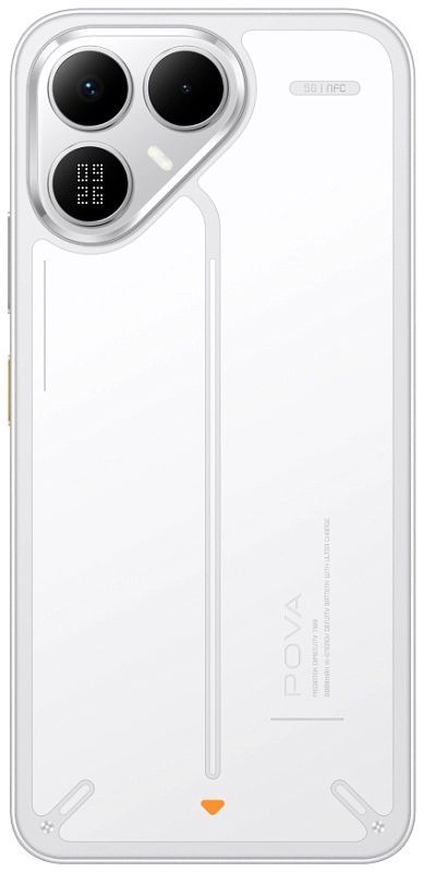 Смартфон TECNO POVA 8 5G (LK6) 6.76" 8/256ГБ, 2SIM, 8000мА•год, Arc White