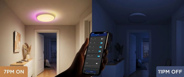 Потолочний світильник Govee 38cm Smart Ceiling Light Pro, RGBICWW, WI-FI/Bluetooth, білий