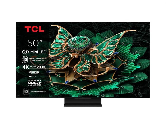 Телевізор 50" TCL MiniLED 4K 144Hz Smart Google TV Black