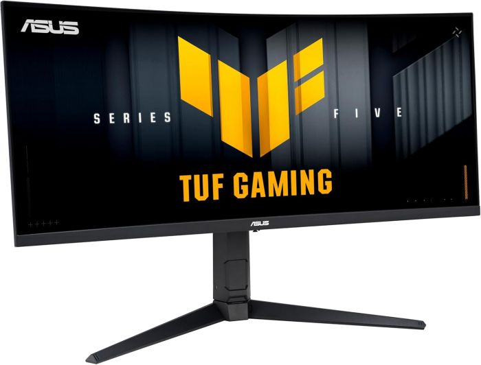 Монітор Asus 34" TUF Gaming VG34WQML5A 2xHDMI, 2xDP, 3xUSB, MM, VA, 3440x1440, 21:9, 250Hz, 0.5ms, sRGB 130%, CURVED, FreeSync, HAS, HDR400