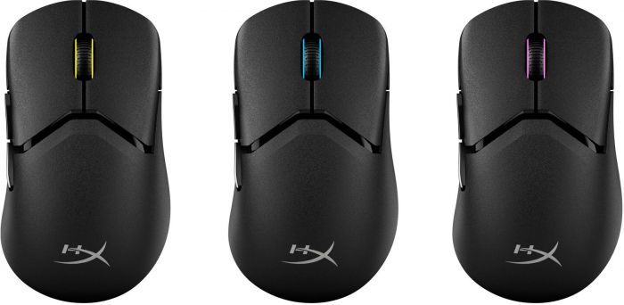 Миша HyperX Pulsefire SAGA PRO, RGB, USB-A/WL/BT, чорний