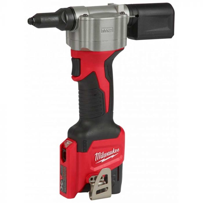 Заклепочник акумуляторний Milwaukee M12 BPRT-201X 12В АКБ 1x2А·год ЗП C12C 2.4мм 3.2мм 4.0мм 4.8мм 2.1кг кейс