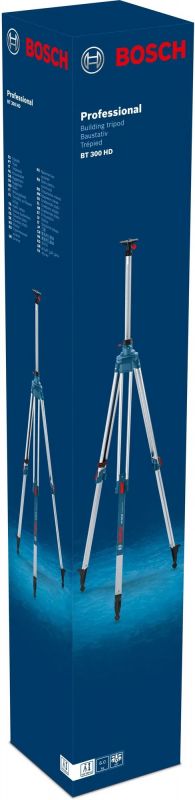 Штатив Bosch BT300HD для оптичних нівелірів, 5/8", 122-295см, 7.2 кг
