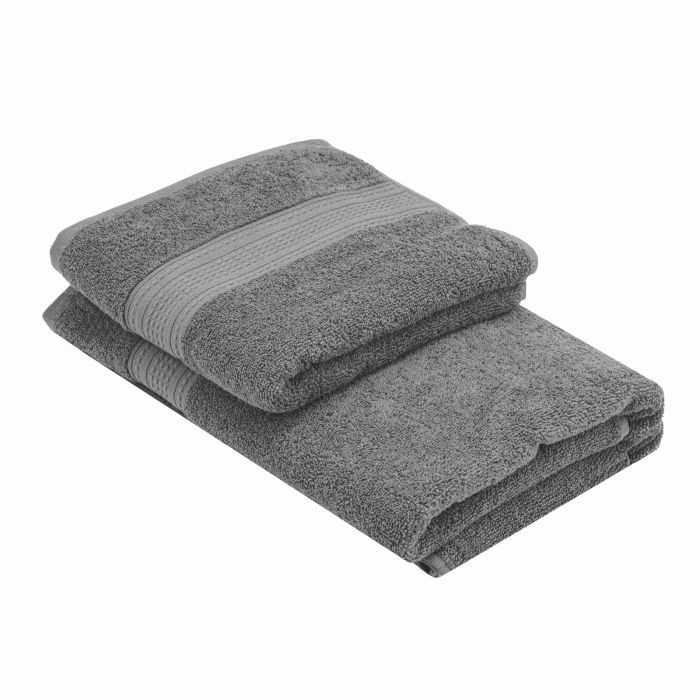 Рушник махровий Ardesto SuperSoft 50х90см, 100% бавовна, сірий
