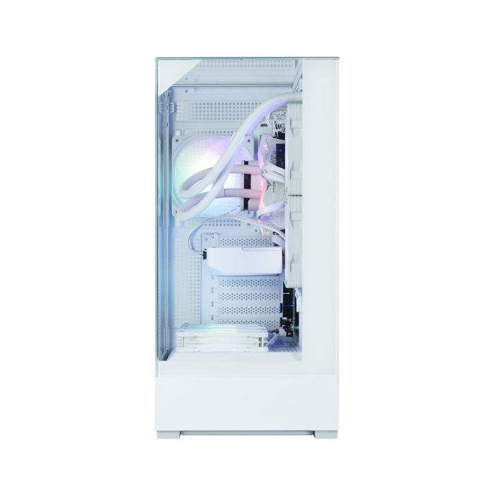 Корпус Zalman P40 Prism без БЖ, 2xUSB3.0, 1xUSBType-C, 1x120мм ARGB, VGA 420мм, LCS ready, TG 3x Panels, ATX, білий