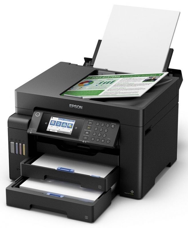 БФП ink color A3 Epson EcoTank L15150 32_22 ppm Fax DADF Duplex USB Ethernet Wi-Fi 4 inks Pigment