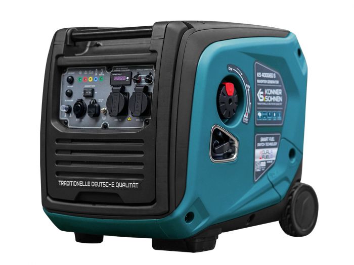 Генератор газобензиновий інверторний Konner&Sohnen KS 4000iEG S, LPG 230В, 4.0кВт, електростартер, 40кг