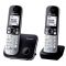Радіотелефон DECT Panasonic KX-TG6812UAB, чорний