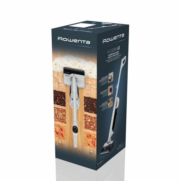 Пилосос Rowenta безпровідний миючий X-Clean 12, 21000Па, конт пил -0.72л, конт для води-0.79л, автон. робота до 65хв, вага-7.77кг, НЕРА, білий