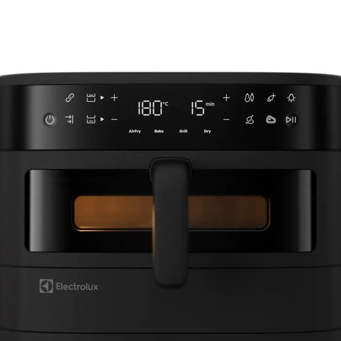 Мультипіч Electrolux 2700Вт, чаша-7+4л, сенсорне керування, 8 авто. програм, 2 чаши, з віконцем, пластик, чорний