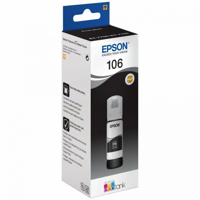 Контейнер з чорнилом Epson 106 EcoTank L7160/L7180 black