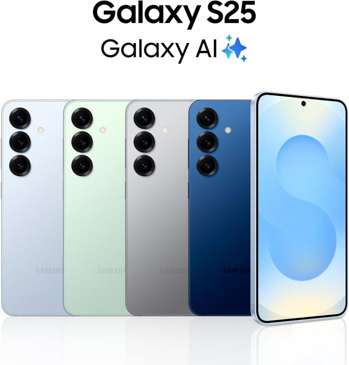 Смартфон Samsung Galaxy S25 5G (S931) 6.2' 12/256ГБ, 2SIM, 4000мА•год, синій сапфіровий