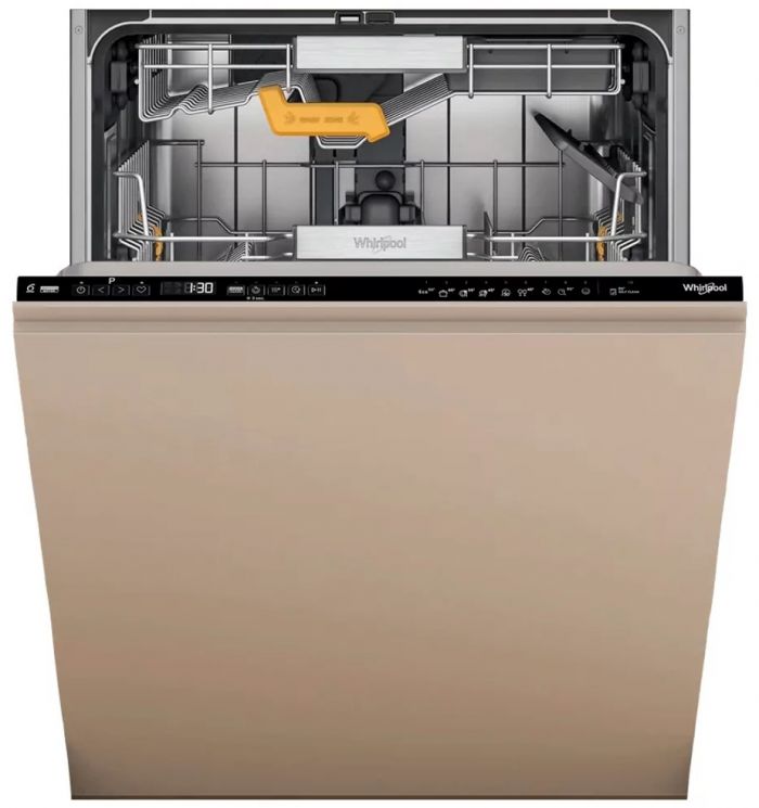 Посудомийна машина Whirlpool вбудована, 14компл., C, 60см, дисплей, 3й кошик, білий