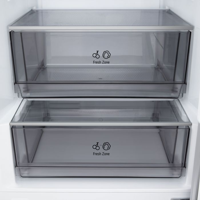 Холодильник LG з нижн. мороз., 203x60х68, холод.відд.-262л, мороз.відд.-113л, 2дв., E, NF, інв., диспл зовн., зона св-ті, бежевий