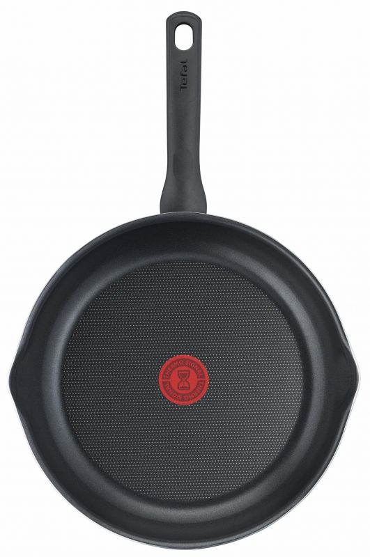 Сковорода з кришкою Tefal Day by Day, 20см, з кришкою, алюміній, бакеліт, скло, чорний