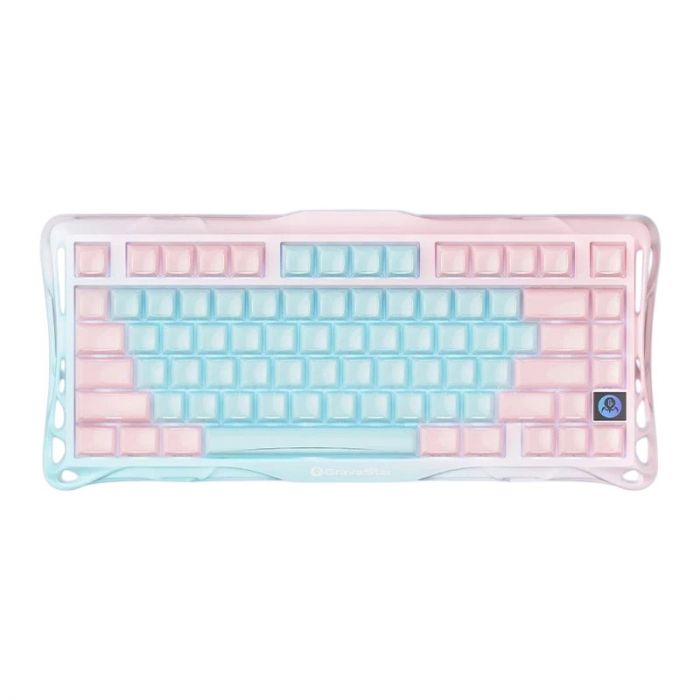 Клавіатура механічна GravaStar Mercury K1 Lite 80keys, GravaStar x BSUN Grey, BT/WL/USB, Aurora Mist