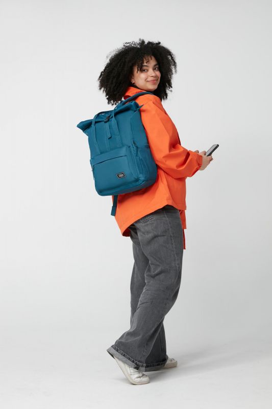 Рюкзак жіночий для ноутбука 15.6", American Tourister, Urban Groove tote backpack UG25, поліестер, 20.5л, аквамарін