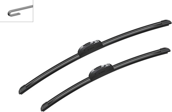 Склоочисник BOSCH Aerotwin безкаркасний комплект 530/450мм (3 397 118 901)