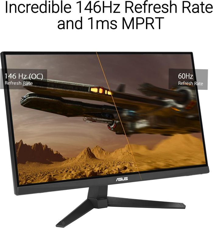 Монітор Asus 23.8" TUF Gaming VG249QE5A HDMI, DP, MM, IPS, 146Hz, 1ms, sRGB 125%, AdaptiveSync