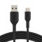 Кабель Belkin USB-A > USB-C заряджання/синхронізації 15Вт, 2м, PVC, чорний