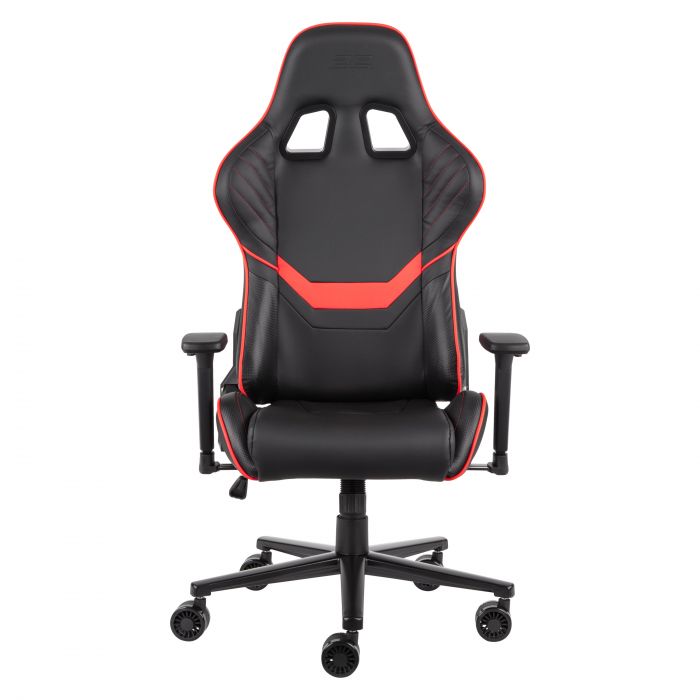 Крісло 2E GAMING HIBAGON II, ПУ шкіра, 3D-Armrests, чорно-червоний