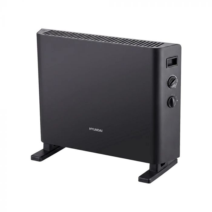 Конвектор HYUNDAI HHC-2000MB, 20м2, 2000Вт, мех. упр-ння, відкритий нагрів. елемент, чорний
