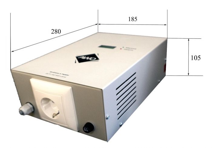 Стабілізатор напруги Awattom - 2.2кВт, однофазний