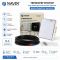 Терморегулятор Navin EH602 W-16A 5...45 °C для теплої підлоги електронний Wi-Fi Tuya Smart Life вбудований дротовий датчик 16A 230В білий