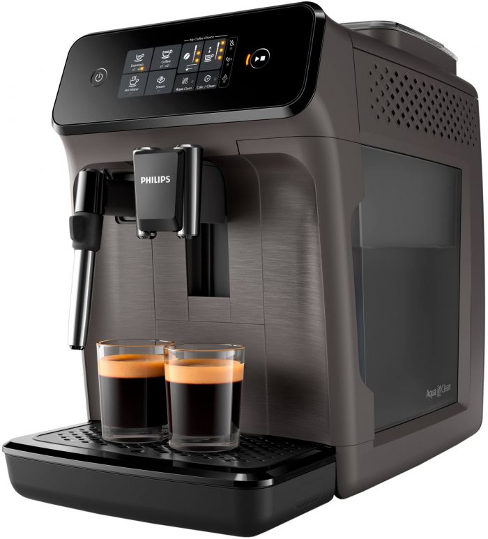 Кавомашина Philips Series 1200 1.8л, зерно, ручний капучинатор, авторецептів - 2, чорний