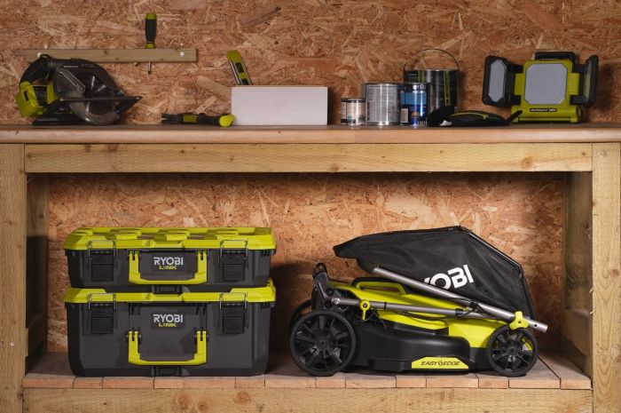 Газонокосарка акумуляторна Ryobi ONE+ HP RY18LMX33A-150 18В акб 1х5А·год 33см 30л 25-90мм 9.3кг