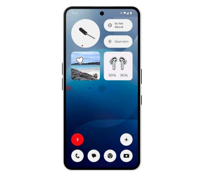 Смартфон Nothing Phone (3a) 6.77" 12/256ГБ, 2SIM, 5000мА•год, білий