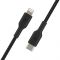 Кабель Belkin USB-C > Lightning заряджання/синхронізації 30Вт PD, 1м, плетений, чорний