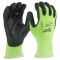 Рукавички робочі Milwaukee, smartswipe, поліуретан/спандекс/поліестер, р.9, зелено чорні