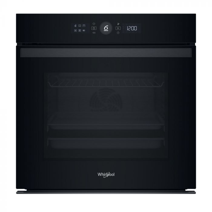 Духова шафа Whirlpool електрична, 73л, A+, дисплей, конвекція, телескопічні напрямні, чорний