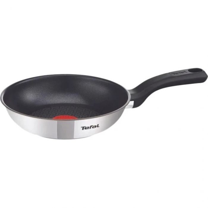 Сковорода Tefal Comfort Max, 20см, нержавіюча сталь, бакеліт, чорний