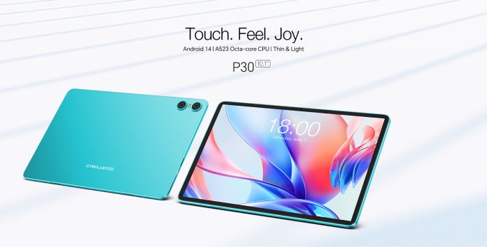 Планшет Teclast P30 10,1" 4ГБ, 64ГБ, 6000мА•год, Android, блакитний