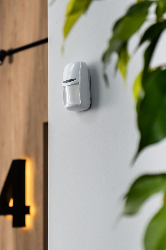 Датчик руху та розбиття скла U-Prox PIR Combi White, бездротовий, білий