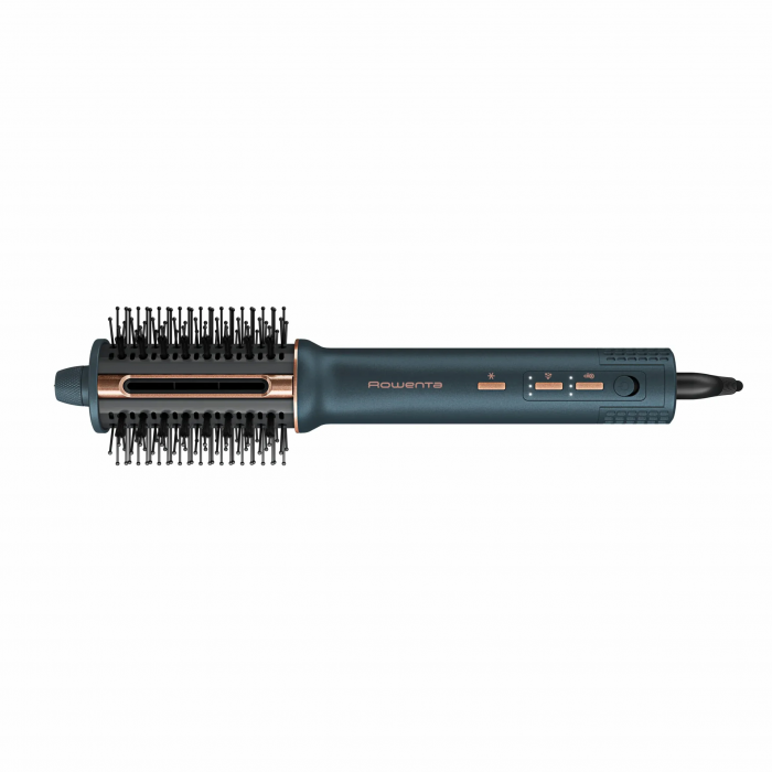 Фен-щітка Rowenta Air Brush 3D, 1200Вт, 3 режими, іоніз-я, хол. обдув, функція фену, кераміка, чорно-золотий