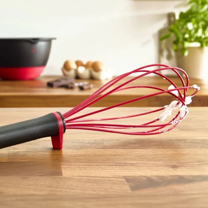 Вінчик Tefal Ingenio, пластик, силікон, чорно-червоний