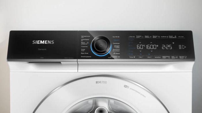 Пральна машина Siemens фронтальна, 10кг, 1600, A, 60см, дисплей, білий